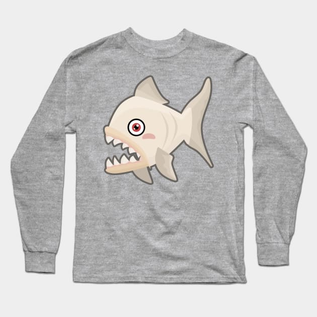 Kawaii Piranha Long Sleeve T-Shirt by KawaiiNir